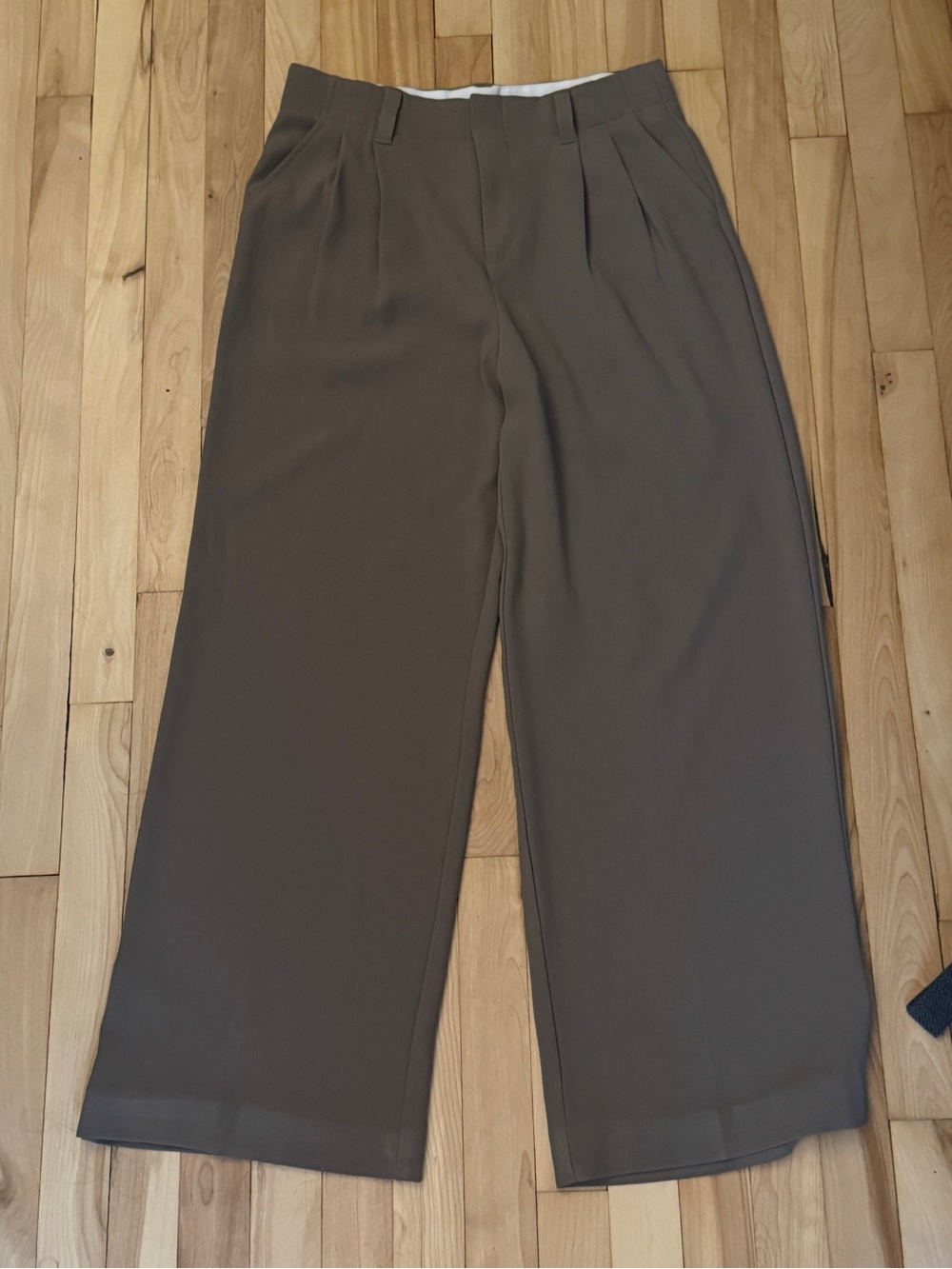 Stradivarius brown tailored trousers